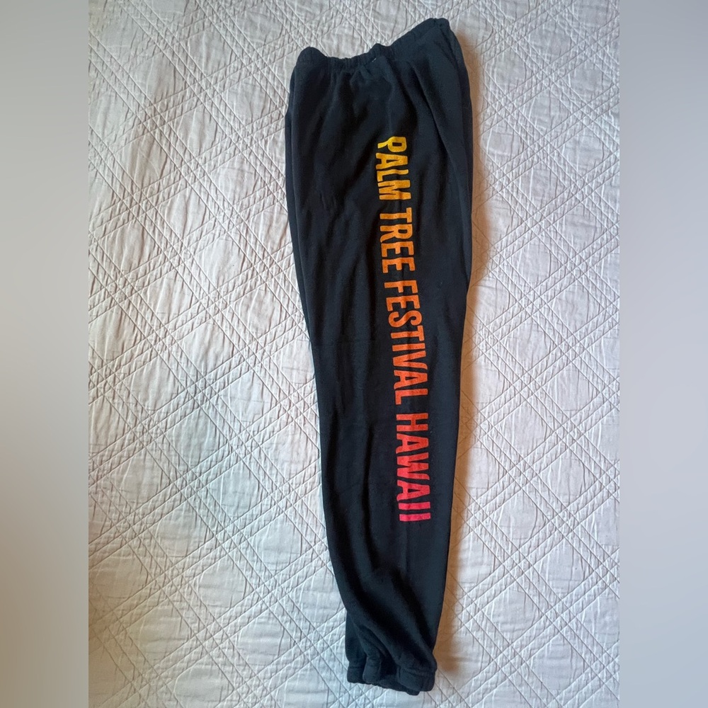 Aviator Nation North Shore Oahu Palm Tree Festival sweatpants, size Small (NWT) - Picture 7 of 13